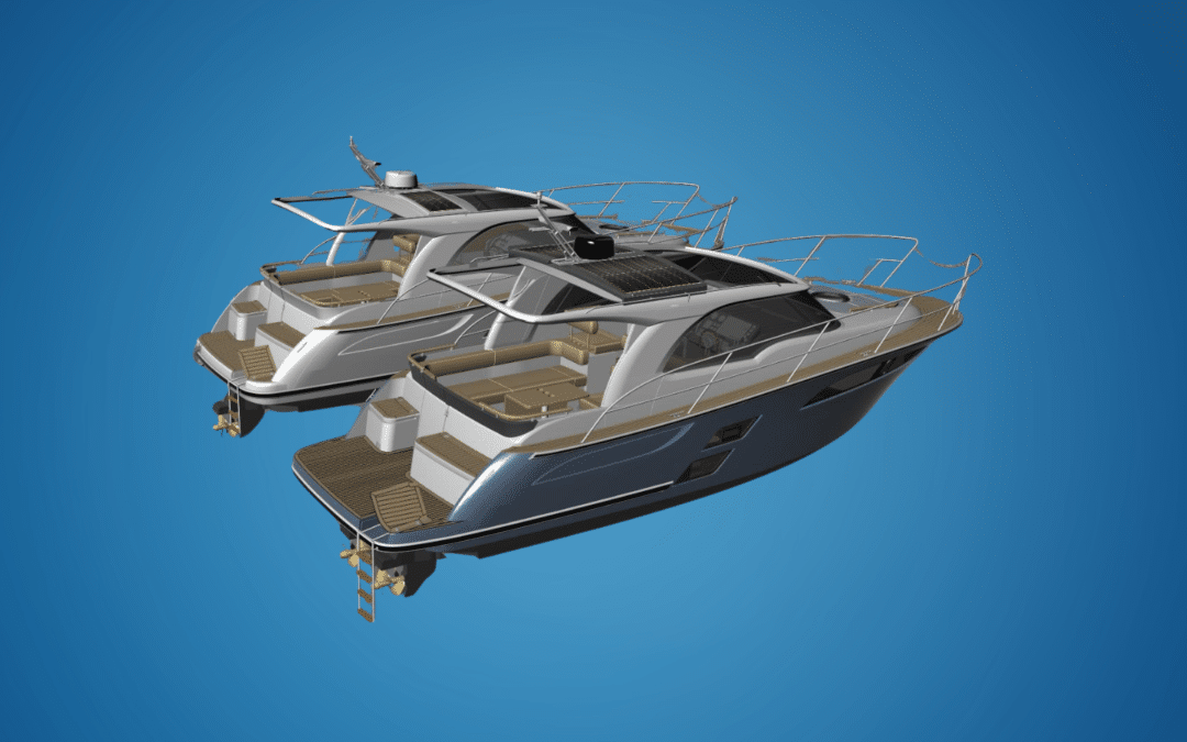 Une plateforme de bain allongée pour le Marex 310 Sun Cruiser